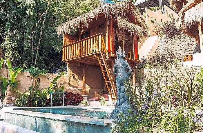 Bali Bamboo Jungle Huts And *